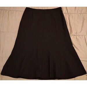 Women’s Ann Taylor Retail All Season Wool Flare Bottom Skirt Black Size 2 Lined